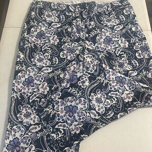 Talbots Printed Perfect Crop Pants
